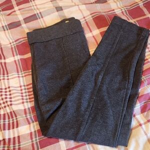 Anne Klein Dark grey Cropped Pants Stretchy High Waist Size Large